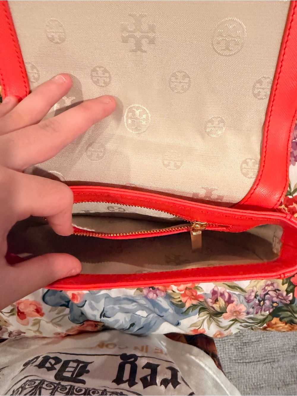 Tory Burch Vibrant Orange Crossbody Bag - Picture 10 of 14